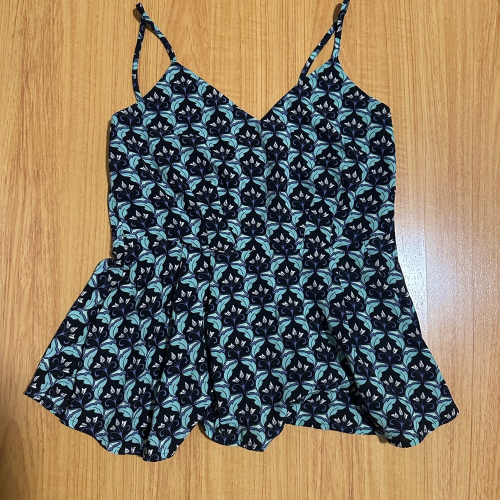Floral Peplum Women's Top